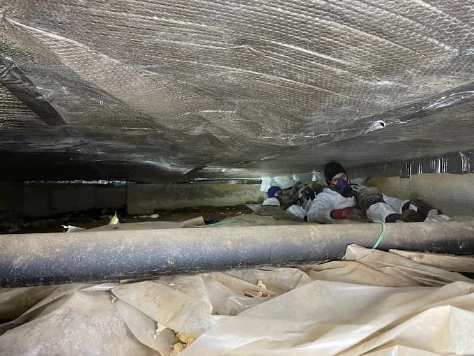 Crawl Space Insulation installation